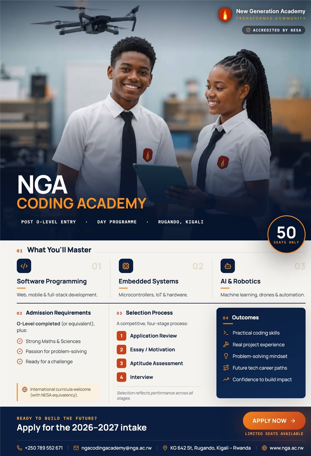 NGA Coding Academy 2026-2027 intake